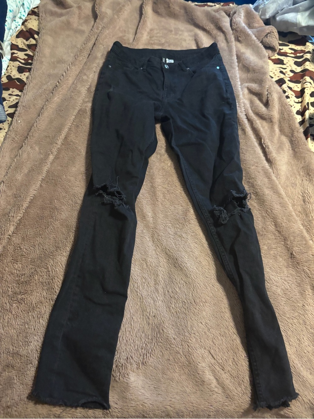H&M Black High-Rise Skinny Jeans